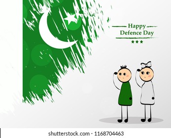 Illustration of Pakistan Defence Day background