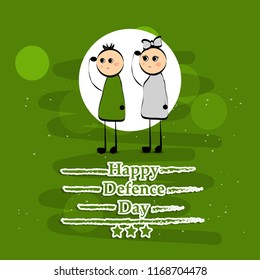 Illustration of Pakistan Defence Day background