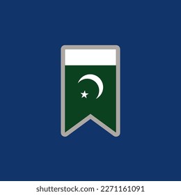 Illustration of Pakistan flag Template