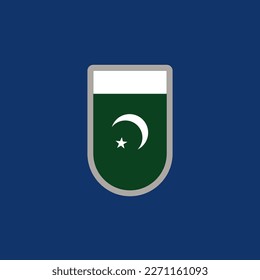 Illustration of Pakistan flag Template