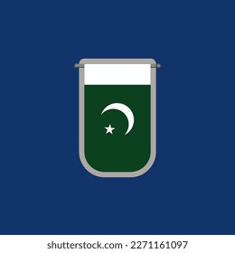 Illustration of Pakistan flag Template