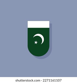 Illustration of Pakistan flag Template