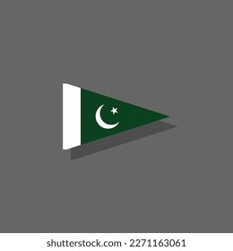 Illustration of Pakistan flag Template