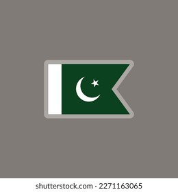 Illustration of Pakistan flag Template