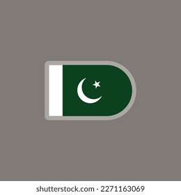 Illustration of Pakistan flag Template