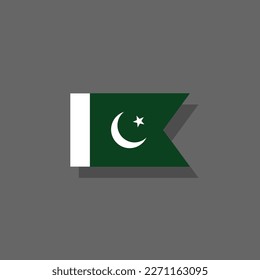 Illustration of Pakistan flag Template