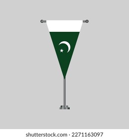 Illustration of Pakistan flag Template
