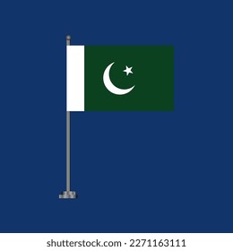 Illustration of Pakistan flag Template