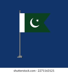 Illustration of Pakistan flag Template