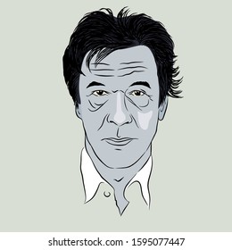 Illustration Of Pakistan Prime Minister Imran Khan