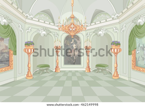 Illustration Palace Hall Stock Vector (Royalty Free) 462149998 ...