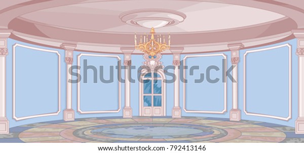 Illustration Palace Hall Stock Vector (royalty Free) 792413146 