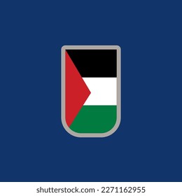 Illustration von Mustern für die palästinensische Flagge