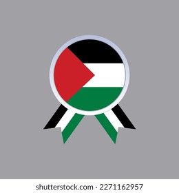 Ilustración de la plantilla de bandera de Palestina