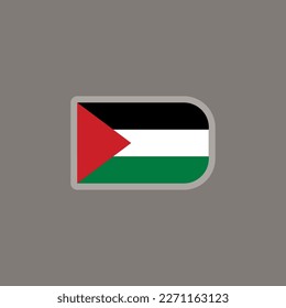 Illustration of Palestine flag Template