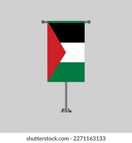 Illustration von Mustern für die palästinensische Flagge