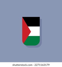 Illustration of Palestine flag Template
