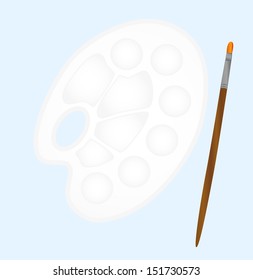 Illustration of palette