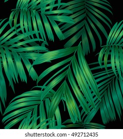 Illustration of palm leaf  pattern