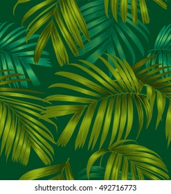 Illustration of palm leaf  pattern