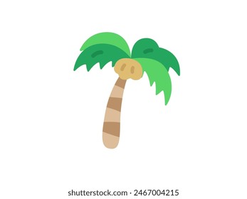 Illustration of palm tree icon.