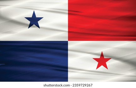 Illustration of Panama Flag and Editable Vector of Panama Country Flag