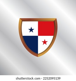 Illustration of Panama flag Template