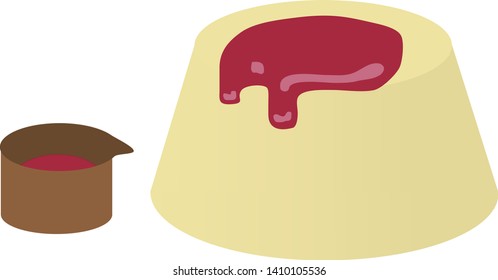 Illustration of the Panna cotta