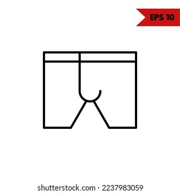 illustration of pants line icon