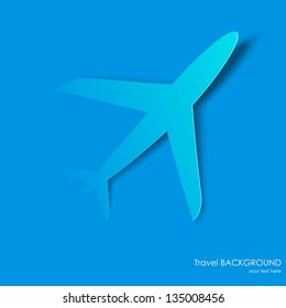 illustration of paper airplane taking off
