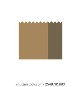 Saco de papel de ilustração design exclusivo com fundo em branco