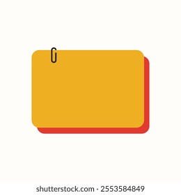 Illustration paper banner clip unique design