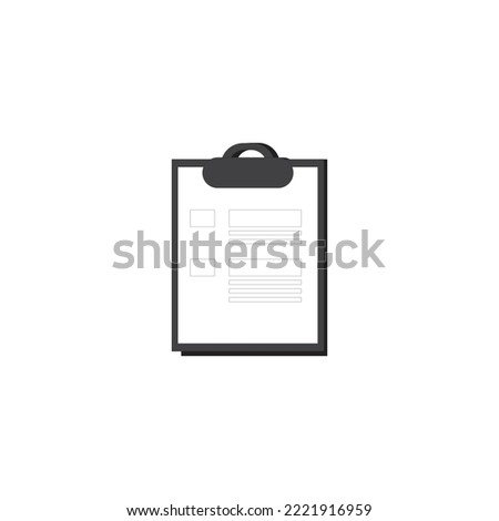 Illustration of paper clipboard Free Vector