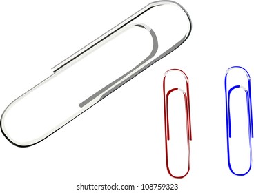 Illustration of paper clips