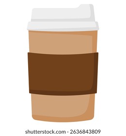 illustration of paper cup of coffee 