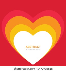 illustration paper cutting background vector. abstract, heart paper illustration