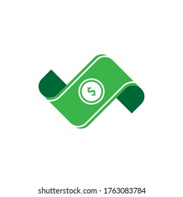 illustration of a paper dollar vector