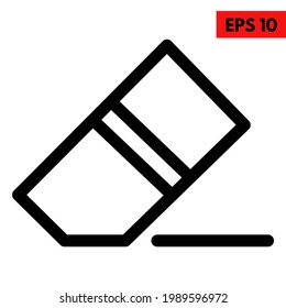 Illustration of paper eraser icon 