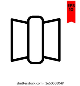 illustration of paper flat icon