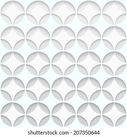 Illustration of Paper Hole Seamless Pattern abstract vector background