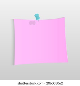 Illustration Paper Note Isolated On Light Stock Vector (Royalty Free ...