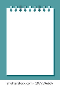 Illustration of a paper notebook

