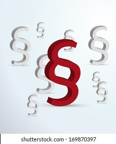 Illustration of paper paragraph symbol - vector