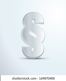 Illustration of paper paragraph symbol - vector