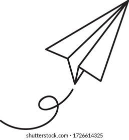 Illustration of the paper plane