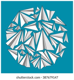 Illustration of paper planes 2
