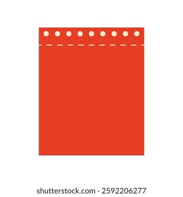 Illustration paper red unique design with blank background