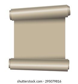 Illustration of paper scroll