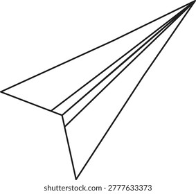 illustration of paper that is folded and can be flown