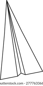 illustration of paper that is folded and can be flown
